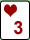 Kaart: harten drie