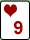 Kaart: harten negen