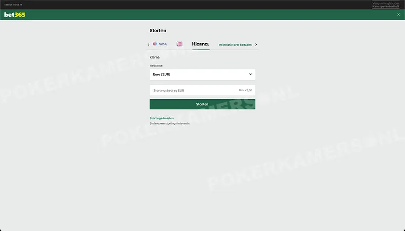 bet365 Betaalproces - Stap 5