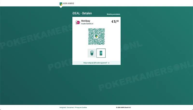 bet365 Betaalproces - Stap 8