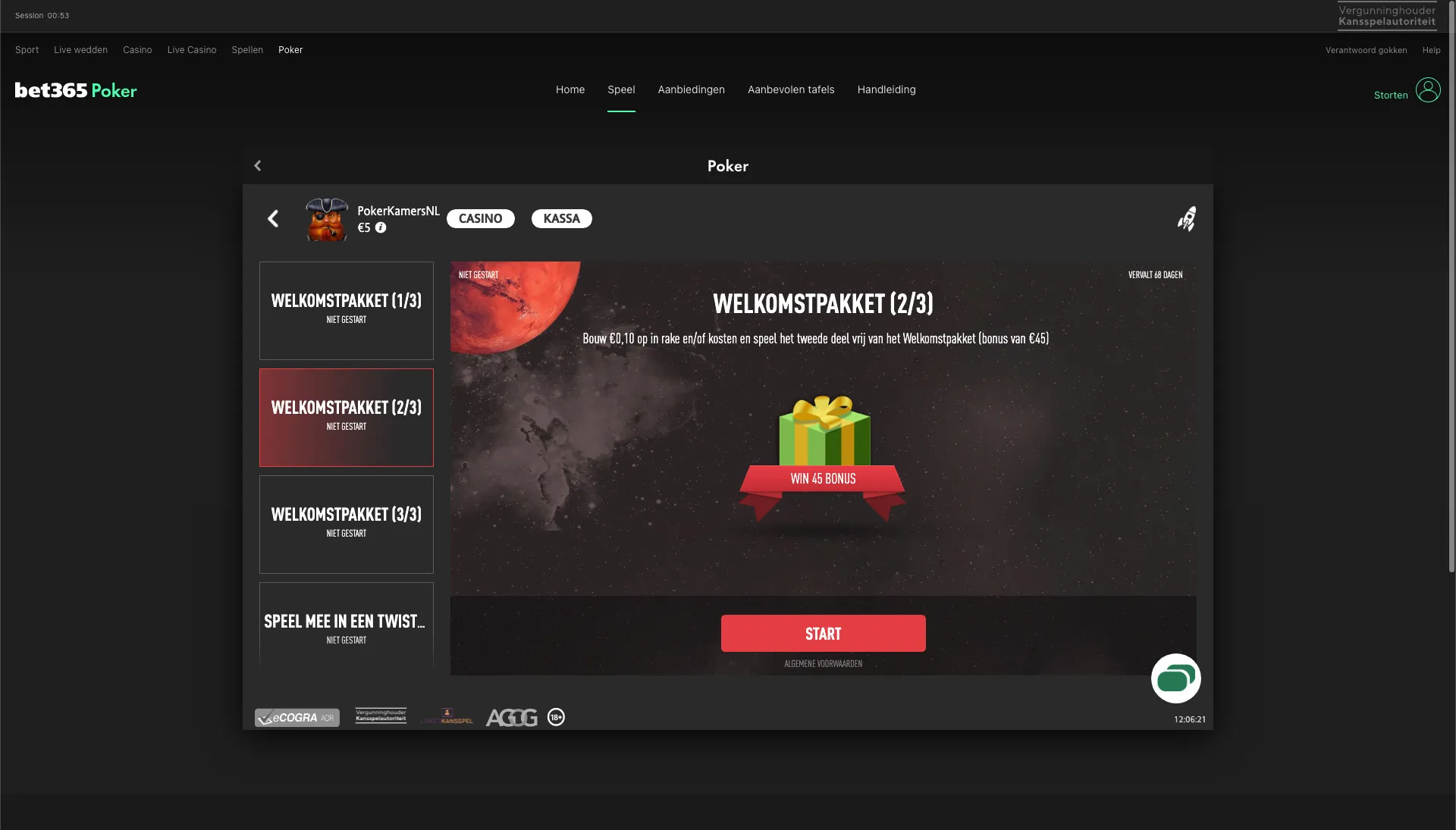 bet365 Welkomstpakket (Missie 2)