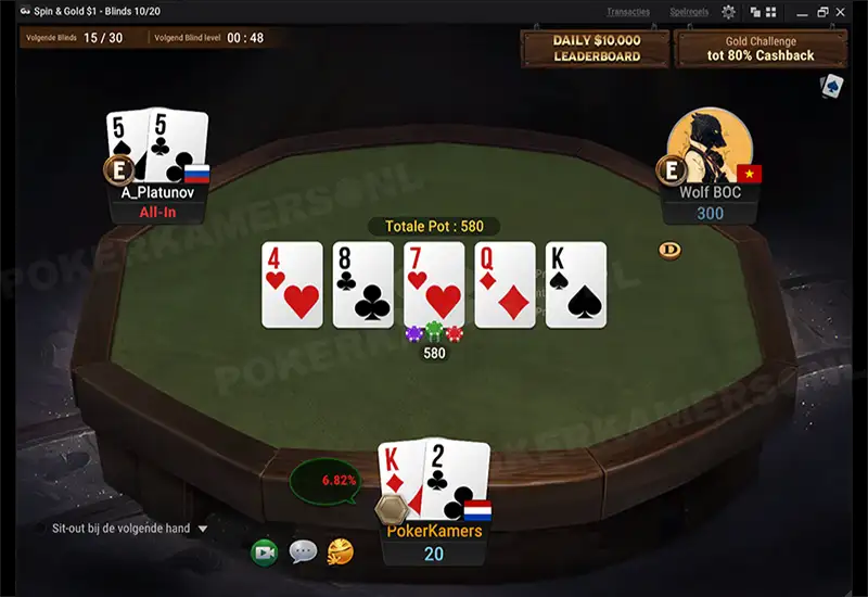 GGPoker NL Spin & Gold - Scherm 3