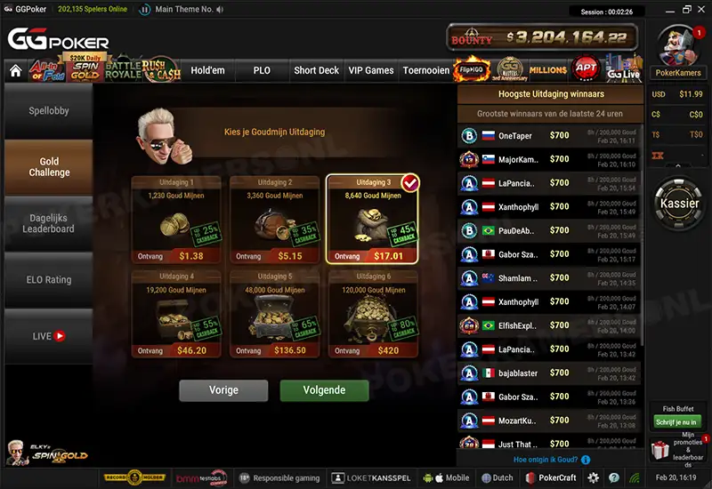 GGPoker NL Spin & Gold - Scherm 4