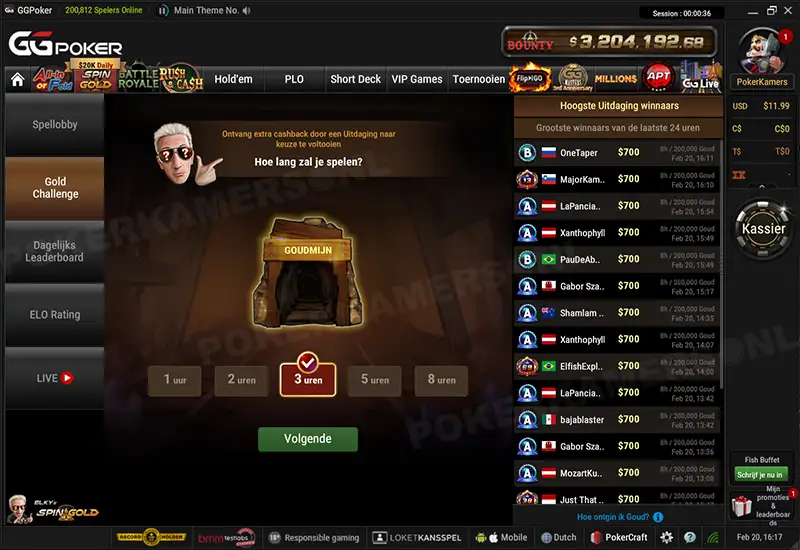 GGPoker NL Spin & Gold - Scherm 5