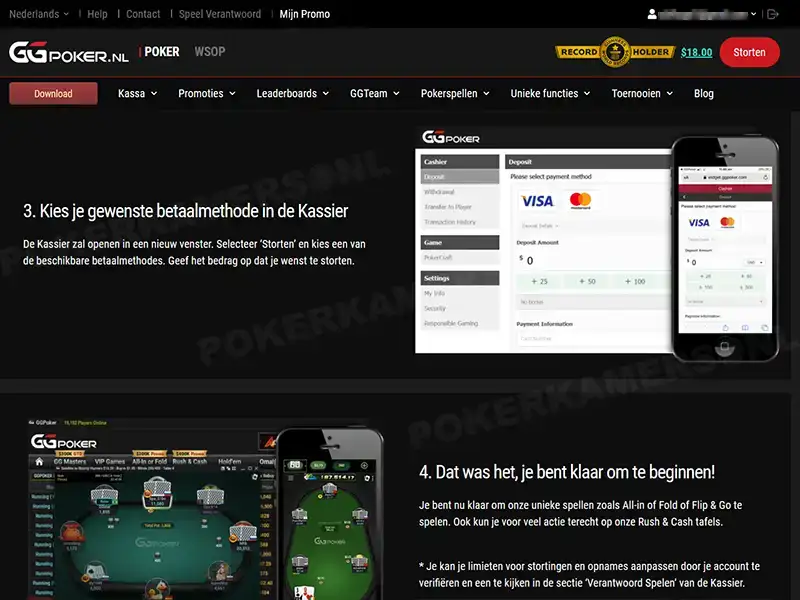 GGPoker NL Geld Storten - Stap 3