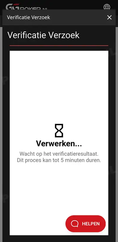 GGPoker NL Verificatieproces - Scherm 5