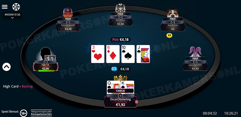 Holland Casino Poker Mobiel - Tafel Turn