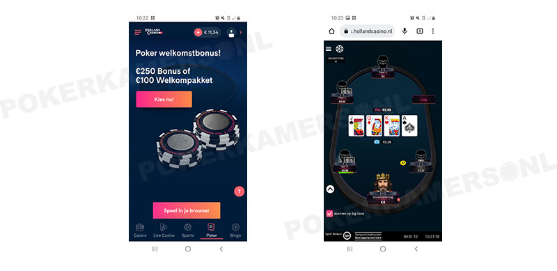 Holland Casino Poker Mobiel - Schermafbeeldingen