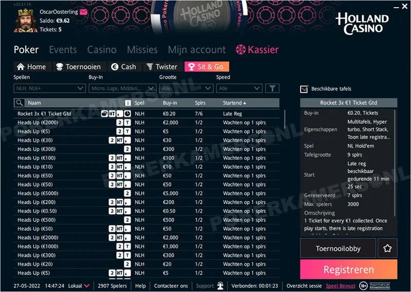Holland Casino Poker - Sit & Go