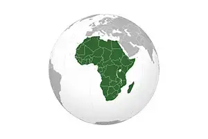 Kaart van Afrika