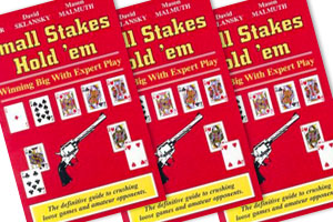 Pokerboek Omslag van Small Stakes Hold'em