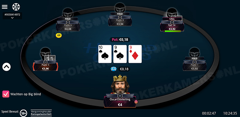 Holland Casino Poker Mobiel - Tafel Pre-Flop