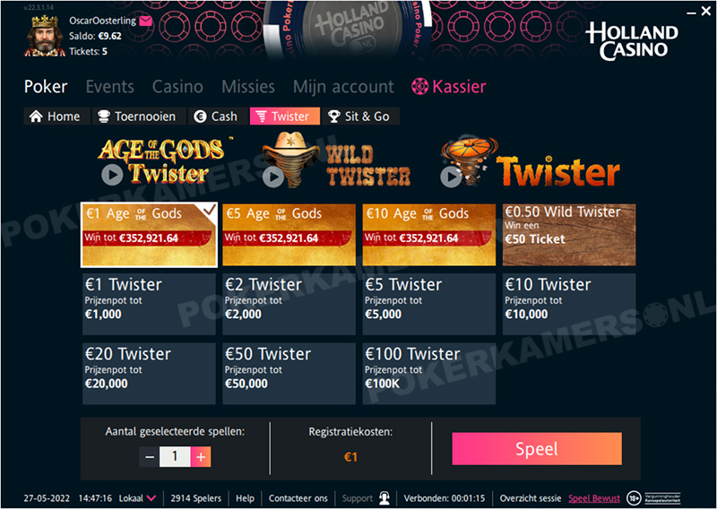 Holland Casino Poker - Twister